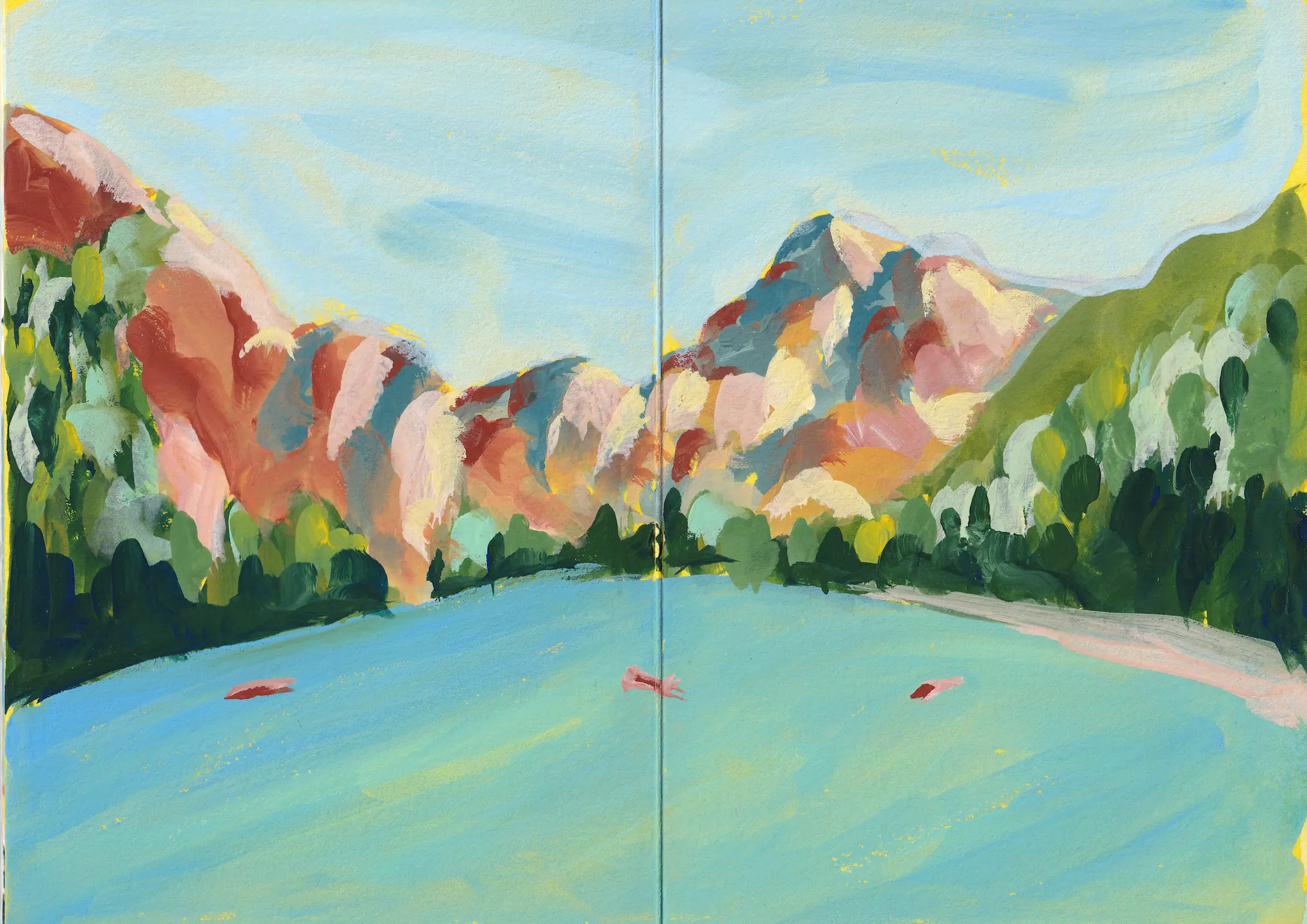 Acrylic painting